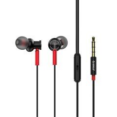 Earphones RM2 - Metal Black with Mic - SOUNDPLUS-RM2-BK Earphones RM2 - Metal Black with Mic - SOUNDPLUS-RM2-BK