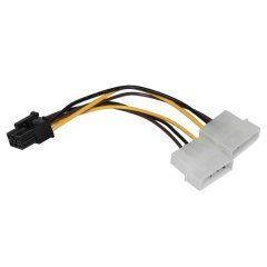 Адаптер Adapter 2xMolex to 6pin PCI-E VGA - MAKKI-CE313-0.15m Адаптер Adapter 2xMolex to 6pin PCI-E VGA - MAKKI-CE313-0.15m