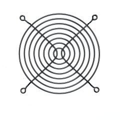 предпазител за вентилатор Fan Grill Metal - 120mm Black предпазител за вентилатор Fan Grill Metal - 120mm Black