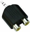 Adapter 3.5mm Stereo M / 2x RCA F - CA501