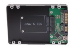 Caddy convertor mSATA SSD to 2.5" HDD case SATA/USB interface 0.7mm