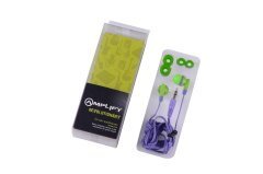 Revolutionary In-earphones Lime&purple AM1001/LPR