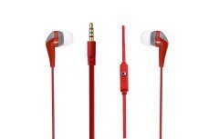 Walk the Talk- In-earphones with mic Red & grey AM1101/RG