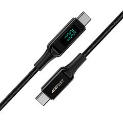 Кабел USB-C to USB-C Cable 100W 2m with digital display - C6-03 - Black Кабел USB-C to USB-C Cable 100W 2m with digital display - C6-03 - Black