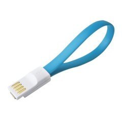 Cable - USB AM/ Micro USB M Magnet Cable 22cm Blue