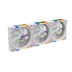 Fan Pack 3-in-1 3x120mm - AEOLUS P2-1203 White, Swappable Fan Blades (Reverse Fan Blades Included), Daisy-Chain, Infinity Mirror Fan Pack 3-in-1 3x120mm - AEOLUS P2-1203 White, Swappable Fan Blades (Reverse Fan Blades Included), Daisy-Chain, Infinity Mirror
