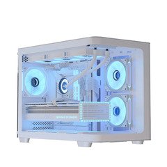 Case mATX - P300C-G-WT-v1 - 3 x 120 mm Infinity Mirror A-RGB Case mATX - P300C-G-WT-v1 - 3 x 120 mm Infinity Mirror A-RGB