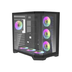 кутия Case ATX - FT418 PRO Black - 7 x 120 mm A-RGB fans included кутия Case ATX - FT418 PRO Black - 7 x 120 mm A-RGB fans included