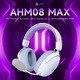 безжични геймърски слушалки Wireless Gaming Headphones - AHM08 MAX Purple, White, Blue - Bluetooth , 2.4G безжични геймърски слушалки Wireless Gaming Headphones - AHM08 MAX Purple, White, Blue - Bluetooth , 2.4G