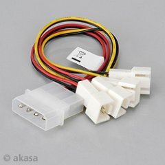 Cable Splitter Molex to 4 x 3pin (2x5V) AK-CB001