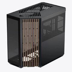 Case ATX - V1-W - Wood, Black Case ATX - V1-W - Wood, Black