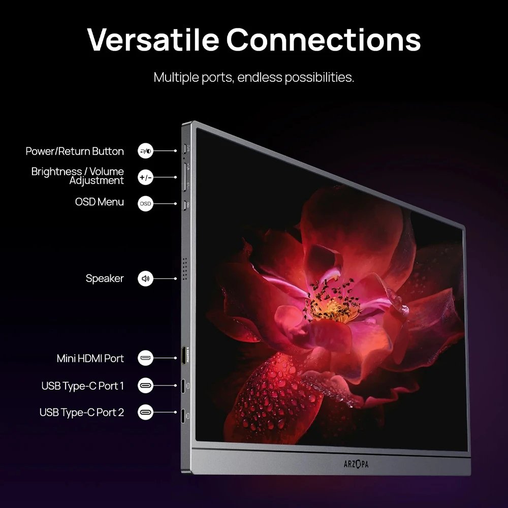 преносим монитор Portable Monitor - A1 Pro - 15.6", 60Hz, IPS преносим монитор Portable Monitor - A1 Pro - 15.6", 60Hz, IPS