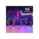 комплект вентилатори Fan Pack 3-in-1 3x120mm - ASTRO 12 Pro - Addressable RGB with Hub, Remote - ACF3-AT10217.02