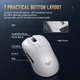 професионална геймърска мишка Wireless Gaming Mouse V3 - 1K, White професионална геймърска мишка Wireless Gaming Mouse V3 - 1K, White