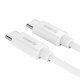 Cable - Type-C to Type-C - 3A, white, 1m - BCU-10 Cable - Type-C to Type-C - 3A, white, 1m - BCU-10
