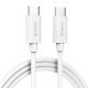 Cable - Type-C to Type-C - 3A, white, 1m - BCU-10 Cable - Type-C to Type-C - 3A, white, 1m - BCU-10
