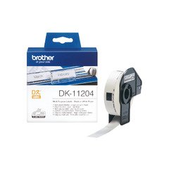 етикети Brother DK-11204 - Multi Purpose Labels, 17mmx54mm, 400 labels per roll, Black on White - DK-11204 етикети Brother DK-11204 - Multi Purpose Labels, 17mmx54mm, 400 labels per roll, Black on White - DK-11204