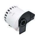 съвместими етикети Brother DK-22205 - Roll White Continuous Length Paper Tape 62mm x 30.48m, Black on White - MK-DK-22205