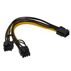 Mining PCI-E Splitter 6pin -> 2x 8pin - MAKKI-CABLE-PCIE6-TO-2x8 Mining PCI-E Splitter 6pin -> 2x 8pin - MAKKI-CABLE-PCIE6-TO-2x8
