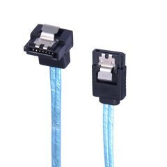 кабел Cable SATA3 60cm /w Lock, 1 Right angle - CPD-7P6G-BA60