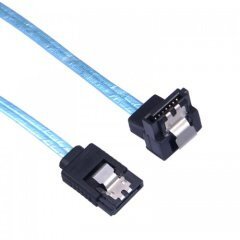 кабел Cable SATA3 90cm /w Lock, 1 Right angle - CPD-7P6G-BA90