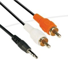 3.5mm Stereo M / 2x RCA M - CV212-1.8m 3.5mm Stereo M / 2x RCA M - CV212-1.8m