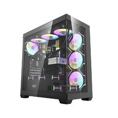 Case ATX - DS900 Black - 7 x 120 mm A-RGB fans included, USB-C Case ATX - DS900 Black - 7 x 120 mm A-RGB fans included, USB-C