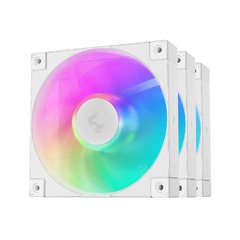 Комплект вентилатори Fan Pack 3-in-1 3x120mm - FD12 White, Addressable RGB Комплект вентилатори Fan Pack 3-in-1 3x120mm - FD12 White, Addressable RGB