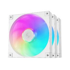 Fan Pack 3-in-1 3x140mm - FD14 White, Addressable RGB Fan Pack 3-in-1 3x140mm - FD14 White, Addressable RGB