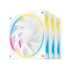Fan Pack 3-in-1 3x120mm - FL12 SE 3IN1 WH - Luminous Halo ARGB Fan Pack 3-in-1 3x120mm - FL12 SE 3IN1 WH - Luminous Halo ARGB