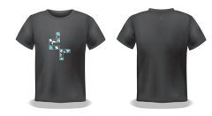 рекламна фланелка DEEPCOOL T-Shirt new logo Black рекламна фланелка DEEPCOOL T-Shirt new logo Black