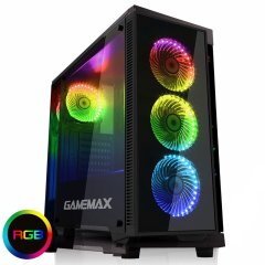 геймърска кутия за компютър Case ATX - Fully Tempered Glass - Draco Black RGB