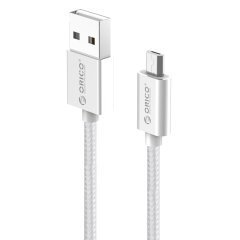 кабел Cable - USB AM to Micro BM 1.0m, 2.4A charging, silver - EDC-10-SV кабел Cable - USB AM to Micro BM 1.0m, 2.4A charging, silver - EDC-10-SV