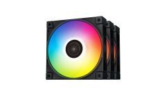 Fan Pack 3-in-1 3x120mm - FC120 Black, Addressable RGB Fan Pack 3-in-1 3x120mm - FC120 Black, Addressable RGB