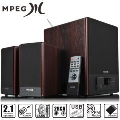 Speakers 2.1 FC530U wooden - USB/SD/FM/Remote 64W RMS Speakers 2.1 FC530U wooden - USB/SD/FM/Remote 64W RMS