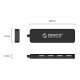 хъб USB2.0 HUB 4 port Black - FL01-BK хъб USB2.0 HUB 4 port Black - FL01-BK