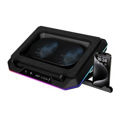 Охладител за лаптоп Gaming Notebook Cooler 19" - AETHER P1 - USB-C/A Hub, RGB, Phone Stand Охладител за лаптоп Gaming Notebook Cooler 19" - AETHER P1 - USB-C/A Hub, RGB, Phone Stand