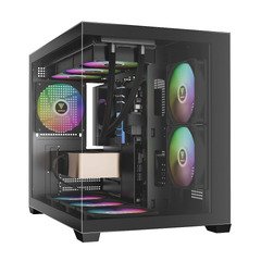 кутия Case mATX - AURA GC10M v2 - 3 x 120 mm A-RGB, USB-C, Tempered Glass кутия Case mATX - AURA GC10M v2 - 3 x 120 mm A-RGB, USB-C, Tempered Glass