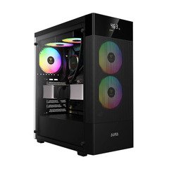 Case ATX - AURA GC5 ELITE ARGB BK - Addressable RGB, Mesh, Digital Display Case ATX - AURA GC5 ELITE ARGB BK - Addressable RGB, Mesh, Digital Display