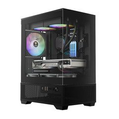 кутия Case mATX - AURA GC9M Elite - 3 x 120 mm A-RGB, USB-C, Tempered Glass кутия Case mATX - AURA GC9M Elite - 3 x 120 mm A-RGB, USB-C, Tempered Glass