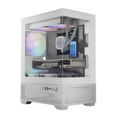 кутия Case mATX - AURA GC9M Elite White - 3 x 120 mm A-RGB, USB-C, Tempered Glass кутия Case mATX - AURA GC9M Elite White - 3 x 120 mm A-RGB, USB-C, Tempered Glass