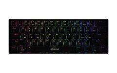 геймърска клавиатура Gaming Keyboard Mechanical - HERMES E3 RGB - Black, 61 keys, 1000Hz