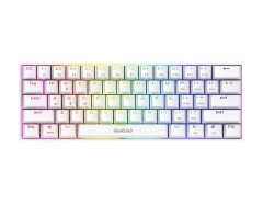 геймърска клавиатура Gaming Keyboard Mechanical - HERMES E3 RGB - White, 61 keys, 1000Hz