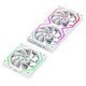 Fan Pack 3-in-1 3x120mm - FN12A-N2 WL-RW - Reverse, Daisy-Chain, A-RGB, White Fan Pack 3-in-1 3x120mm - FN12A-N2 WL-RW - Reverse, Daisy-Chain, A-RGB, White