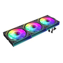 Комплект вентилатори Fan Pack 3-in-1 3x120mm - FN12A-S3I Black, Daisy-Chain, Addressable RGB Комплект вентилатори Fan Pack 3-in-1 3x120mm - FN12A-S3I Black, Daisy-Chain, Addressable RGB
