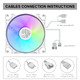 Fan 120mm - FN12A-S5-W - Addressable RGB Fan 120mm - FN12A-S5-W - Addressable RGB