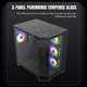 кутия Case ATX - HYPE-A Black - 4 x 120 mm Addressable RGB fans кутия Case ATX - HYPE-A Black - 4 x 120 mm Addressable RGB fans