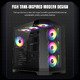 кутия Case ATX - HYPE-A Black - 4 x 120 mm Addressable RGB fans кутия Case ATX - HYPE-A Black - 4 x 120 mm Addressable RGB fans