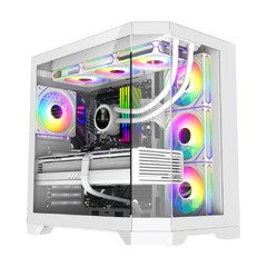 кутия Case ATX - HYPE-A White - 4 x 120 mm Addressable RGB fans кутия Case ATX - HYPE-A White - 4 x 120 mm Addressable RGB fans