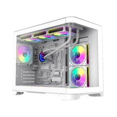 кутия Case mATX - HYPE-M White - 3 x 120 mm Addressable RGB fans кутия Case mATX - HYPE-M White - 3 x 120 mm Addressable RGB fans